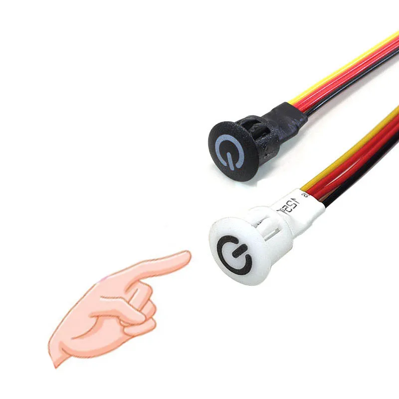 

10mm Dimmable Touch Sensor Button Smart Home Switch Controller for DC 5V 12V 24V Closet Corridor LED Strip Light Switch