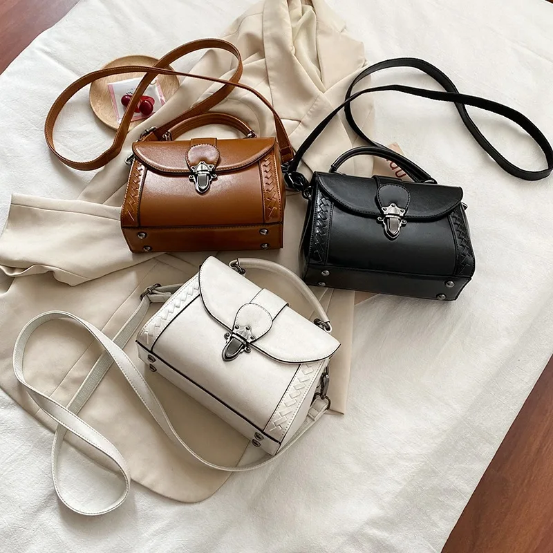 2023 Luxury Retro Shoulder Bags Women Versatile Crossbody Messenger Bag High Quality PU Leather Ladies Casual Vintage Handbag