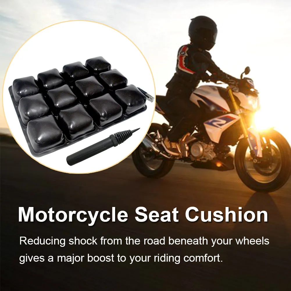 

Motorcycle Seat Cushion Inflatable Breathable Non-Slip Seat Reduces Vibration Seat Cushion Fit for AIRHAWK Cruiser