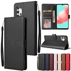 Чехол с защитой от падения для Samsung Galaxy A02S, A12, A22, A32, A42, A51, A52, A71, A72, кожаный чехол-книжка с бумажником для Samsung A10S, A21S, A50S, A70S