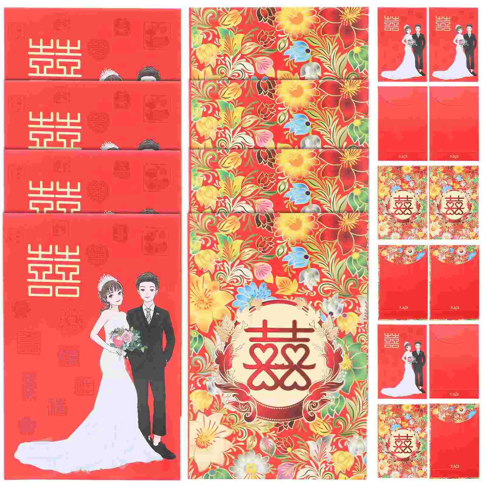 

Красные Свадебные китайские конверты для денег, конверты, подарочные пакеты на удачу, банкноты Bao Hong Year Hongbao, карманные новые праздничные Свадебные