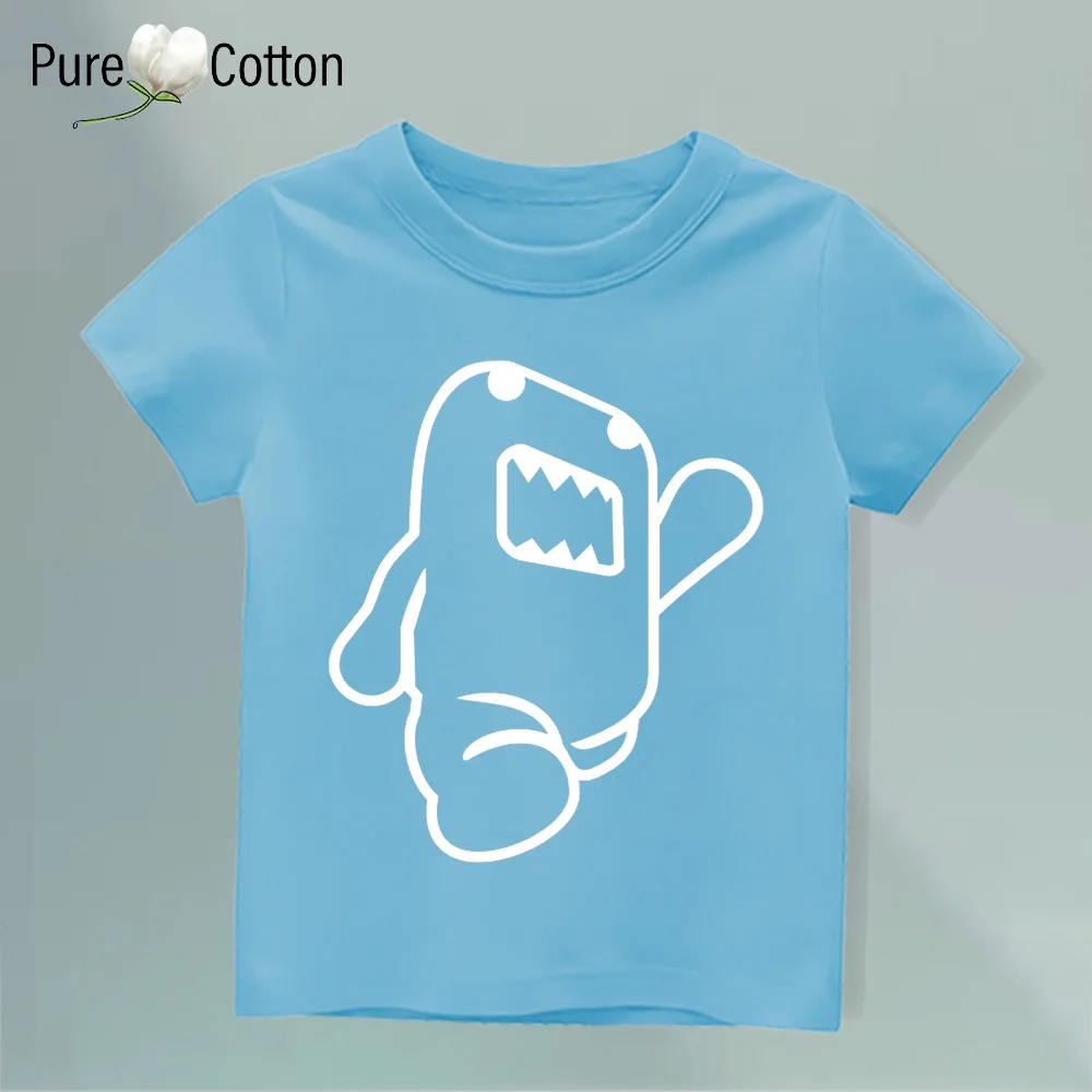 Детская Флуоресцентная Хлопковая Футболка С Круглым Вырезом И Короткими