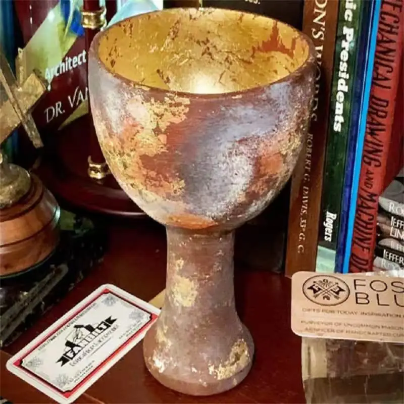 

Durable Decorative Accessories Holy Grail Ornament Holy Grail Cup Ornaments Resin Crafts Water Glass Ornament Resistant Colorful