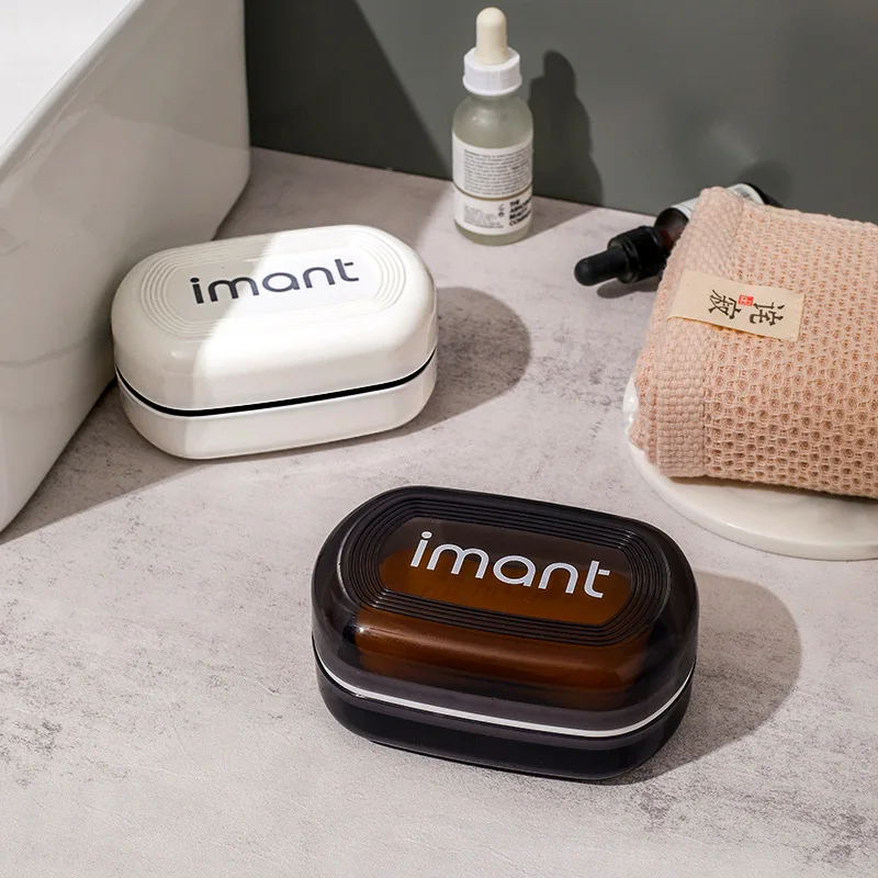 

Soap Box with Lid Travel Portable Waterproof Soap Box Home Toilet Drain Laundry Soap Storage Box