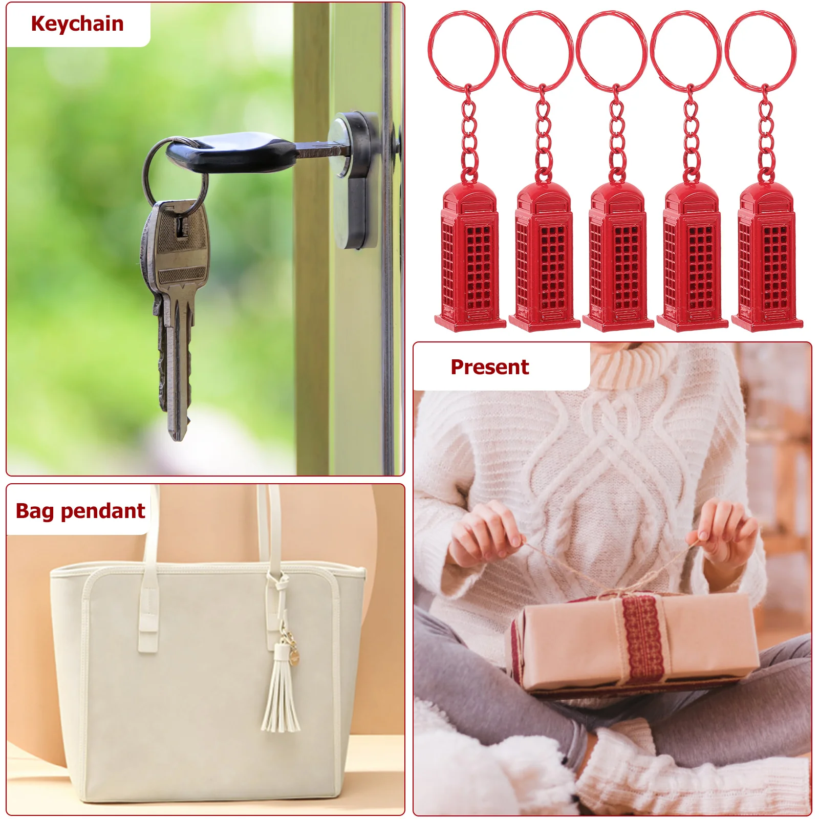 Брелок для ключей в британском стиле подставка телефона автомобильный брелок