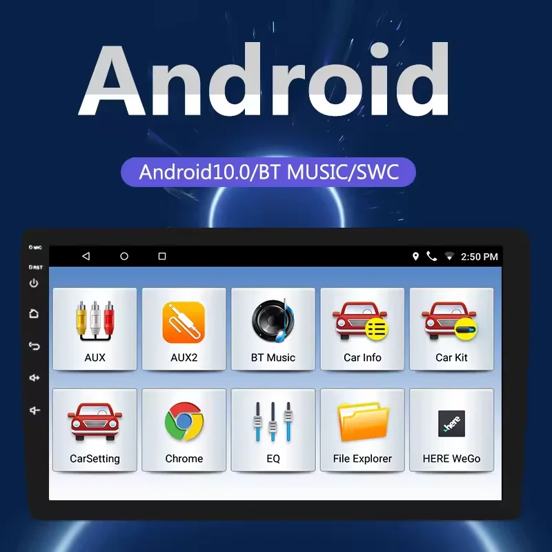 8-ядерный 13 1 'ɴ + 64 ГБ IPS Touch 2K большой экран Android автомобильное стерео CarPlay радио