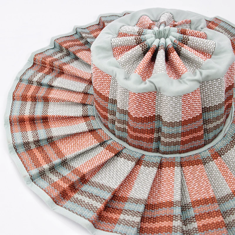 Шляпа Женская Солнцезащитная Складная соломенная складная с защитой от солнца -