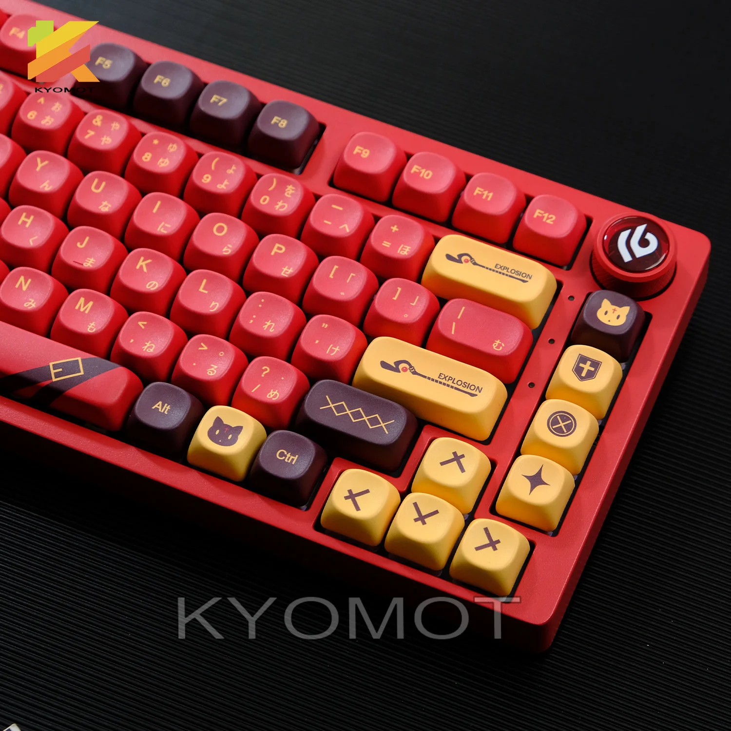 KTOMOT 125-клавиш KonoSuba Megumin, колпачки для клавиш XOA Profile Dye Sub PBT, аниме-клавиатура для Cherry Mx Switch, механическая клавиатура DIY GMK (art.: 3920d0f99f3ca) - 3920d0f99f3ca