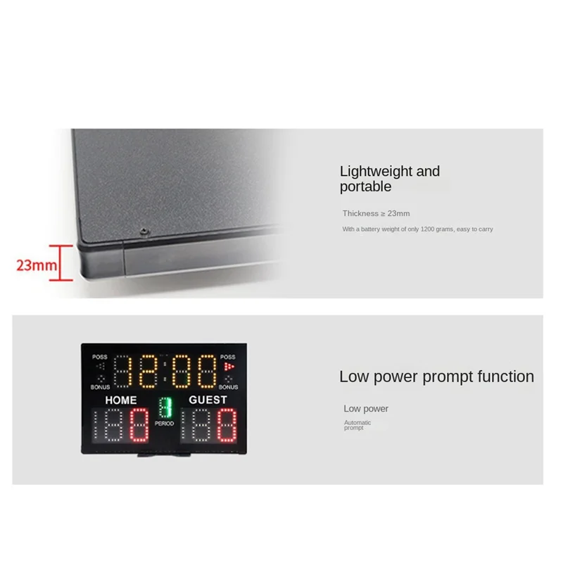 Электронное баскетбольное табло портативное цифровое с пультом дистанционного