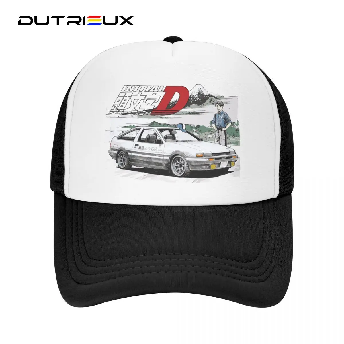 

Бейсболка dutrious, персонализированная бейсболка аниме AE86 Initial D для мужчин и женщин, дышащая Кепка-тракер, уличная одежда, Снэпбэк кепки, шляпы от солнца