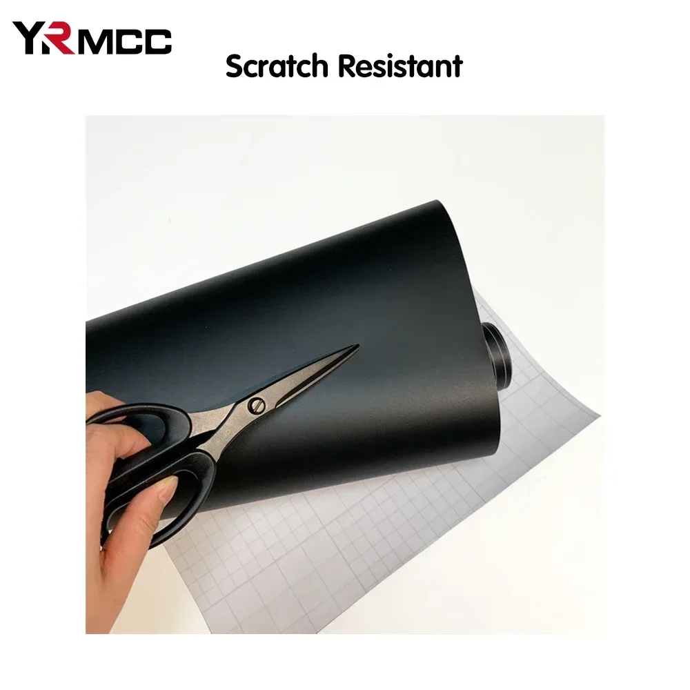 50*300 см 3D 6D виниловая пленка из углеродного волокна черная матовая наклейка для