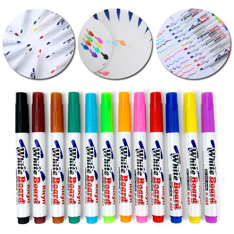 

Magical Water Painting Pen Water Floating Doodle Pens Kids Drawing Early Education Magic Whiteboard Markers Paint Stationary