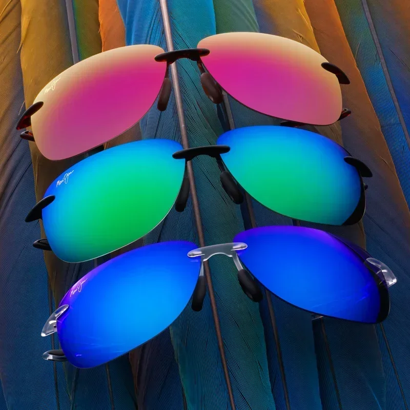 Очки солнцезащитные поляризационные унисекс без оправы