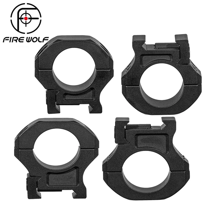 Огонь волк 7075 Алюминиевый сплав 25 4 мм Высокий/низкий профиль прицела Пикатинни