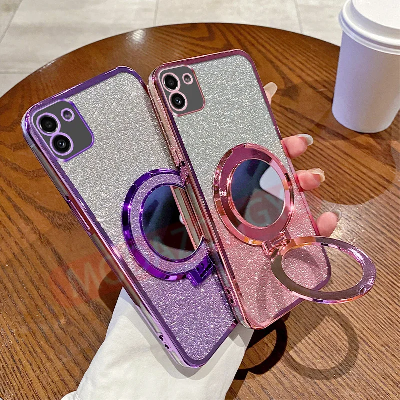 Чехол для Samsung Galaxy A03 мягкий силиконовый Гальванизированный Мягкий чехол из ТПУ