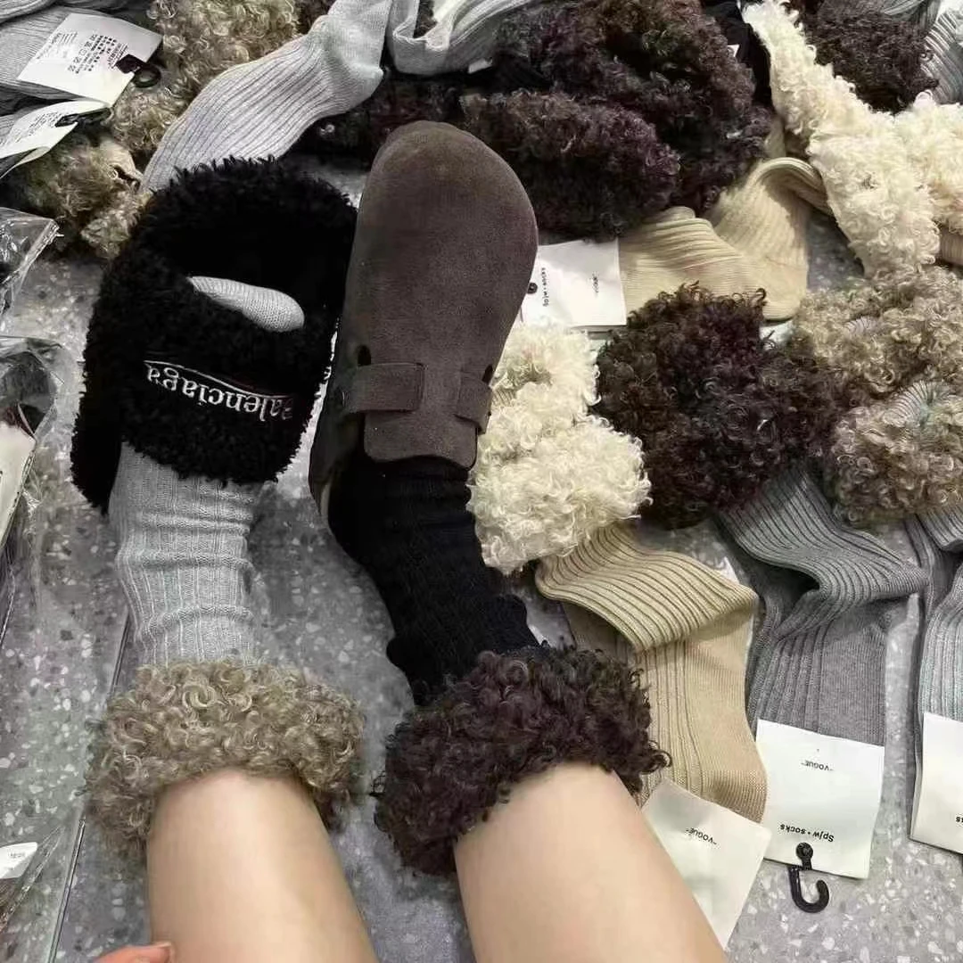 Новый сезон женские носки-трубочки из чистого хлопка европейские товары