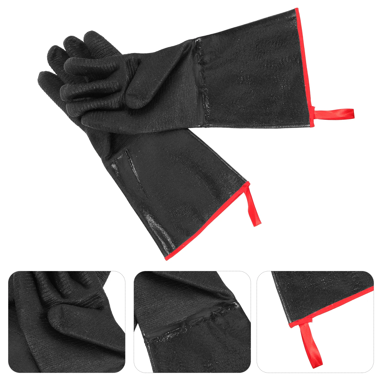 

Protective Gloves Oil-proof Household Cleaning Oven Kitchen Grill Inner Cotton Yarn Practical Cooking Work Bbq Electric