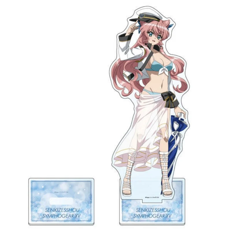Фото Акриловая фигурка-подставка Senki Zesshou Symphogear 15 см, настольное украшение, коллекционные аксессуары, брелок №5