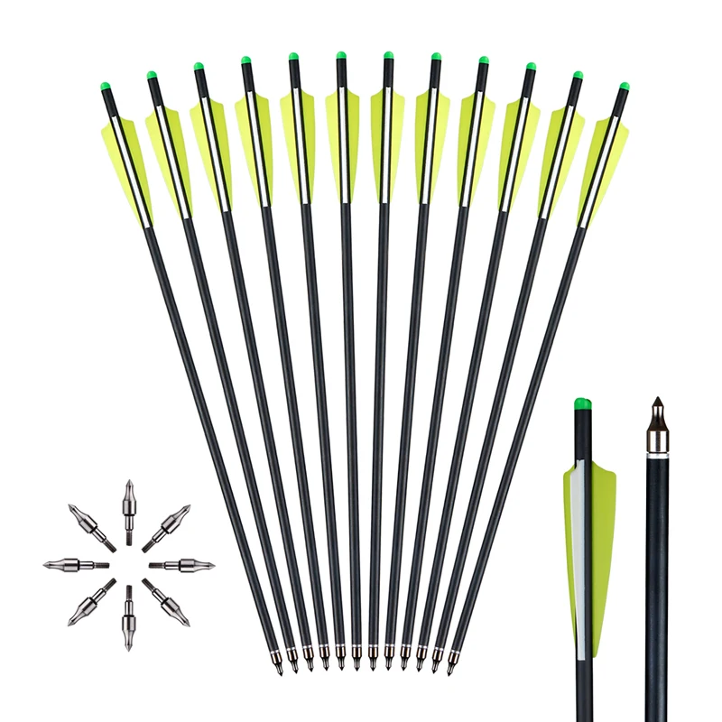 

Болты для арбалета Углеродные, наружный диаметр 8,8 мм, 6/12 шт.