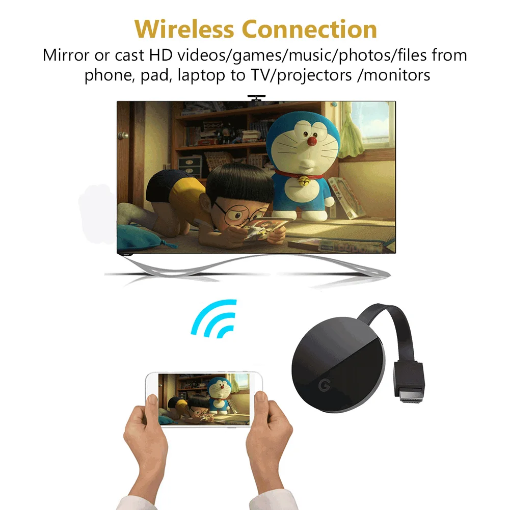 

TV Stick 5G 2.4G Wireless WiFi HDMI-compatible G7S Display For Miracast Airplay DLNA Dongle Anycast For Android Ios Phones