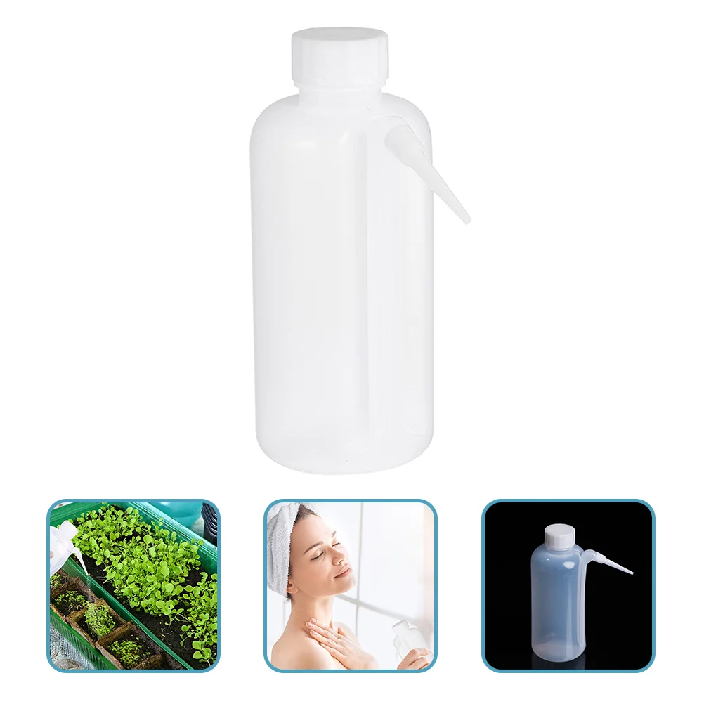 

2 Pcs Side Pipe Wash Bottle Laboratory Bottles Squirt Wide Mouth Squeeze Plastic Chemicals