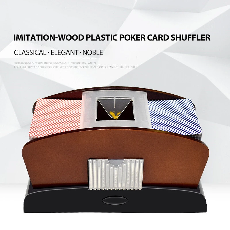 

Standard Playing Card Acce Poker Card Shuffler Automatic Shuffling Machine Casino Robot 2 Deck for Card Board Game Lover Gift