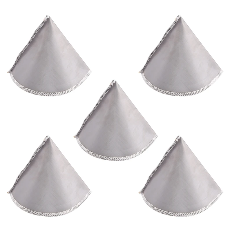 

5X Reusable Pour Over Coffee Filter Mesh Paperless Coffee Filter Stainless Steel Cone Filter 3 To 4 Cup