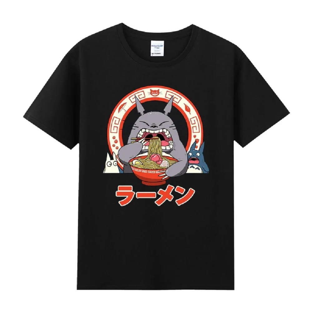 

Хлопковая футболка унисекс с аниме Tonari no Totoro, дышащая футболка