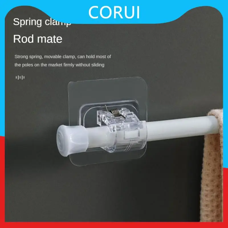 

Couple Spring Clip Mouth No Fear Of Water Shower Clamp Do Not Fall Simple Hook Hook Bathroom Hooks Pole Companion Hang At Will