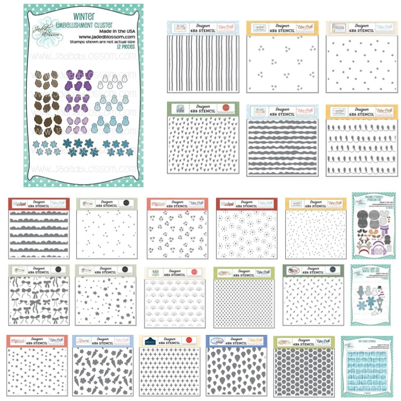 Зимний кубик льда волны дружба пингвин цветы металлические штампы силиконовые