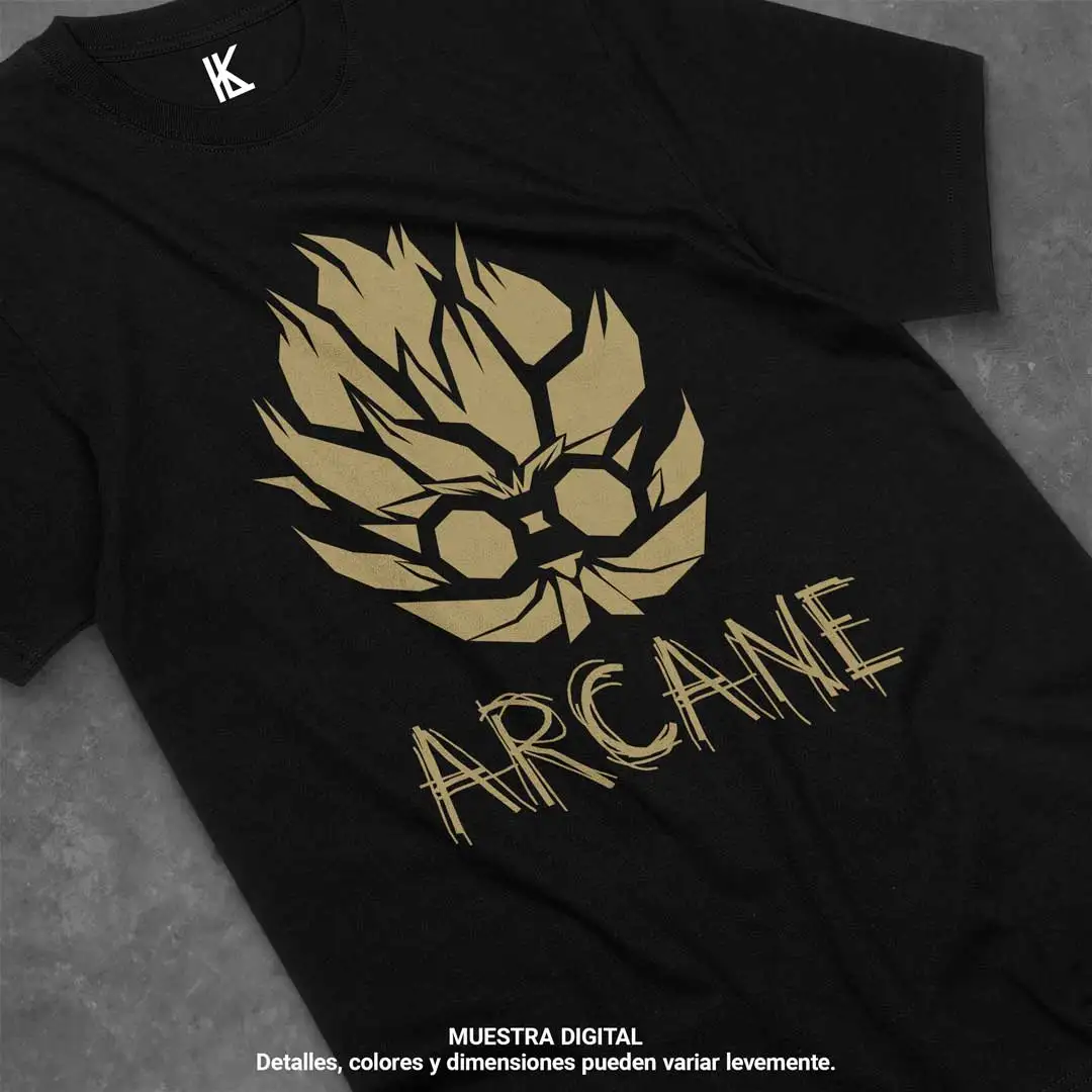 Remera de Arcane V1 подарок для любителя аниме хлопок s-20xl все размеры