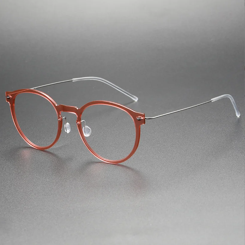 

Ultralight Pure Titanium Presbyopia Reading Eyeglasses Round Frame Men Optical Eyewear Anti Scratch Prescription Glasses Women