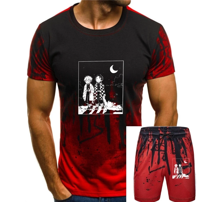 

Demon Slayer Kimetsu No Yaiba Men T Shirts Anime Cute Novelty Tees Short Sleeve O Neck T-Shirt 100% Cotton Graphic Tops