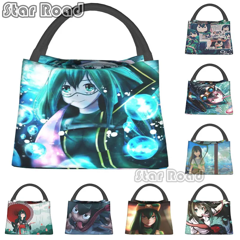 

Милые Изолированные сумки для обеда asusuyu с героями Академии My Hero, для школы и офиса, милый кошка, многоразовый охладитель, термальная коробка...