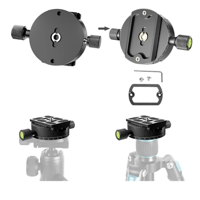 

Панорамный штатив с поворотом на 360 градусов для крепления головки, быстроразъемный зажим пластины с винтовым зажимом 1/4 3/8, штатив для камер...