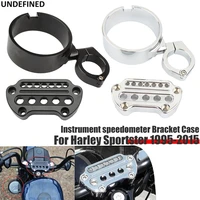 speedometer bracket housing side for harley sportster 883 xl 1995 2015 motorcycle mount relocation cover w handlebar top clamps