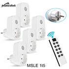 Беспроводной светодиодный выключатель света, Универсальный Радиочастотный выключатель с дистанционным управлением 433 МГц, разъем питания EU FR для умного дома, совместимый с Broadlink RM4 Pro