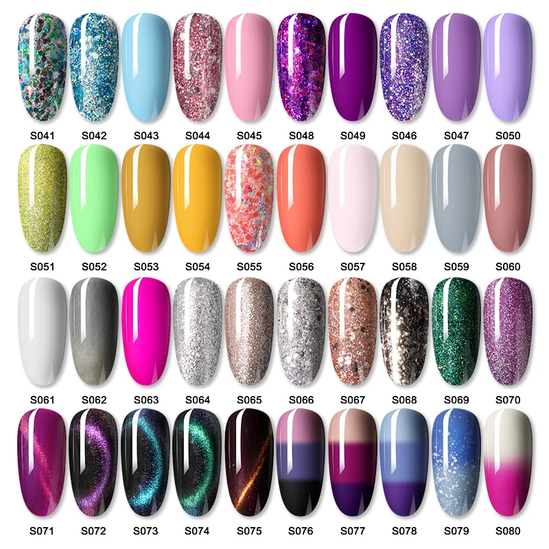 ROSALIND Nail Polish Glitter Series Gel All For Manicure Nails Art UV LED Soff Off Semi PermanentHybrid Varnishes | Красота и