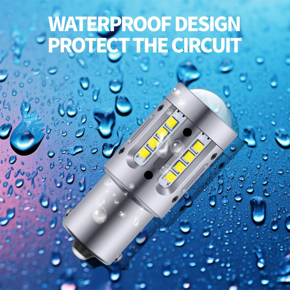 2 шт. светодиодные лампы T15 1156 P21W BA15S T20 W16W WY21W W21W