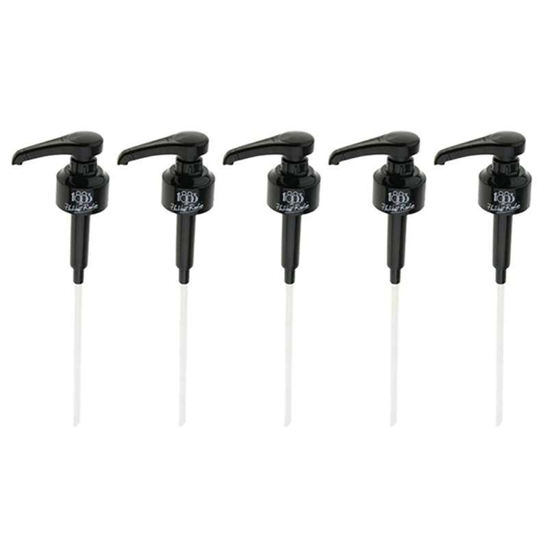 

5 Pack Coffee Dispenser Syrup Pump Black Liquid Dispenser For Monin Syrup Snow Cones Flavorings & More