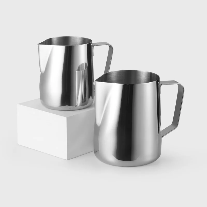 

Stainless Steel Milk Frothing Pitcher Steaming Milk Coffee Jug Cappuccino Latte Art Espresso Barista Steam Cup 150/350/600Ml