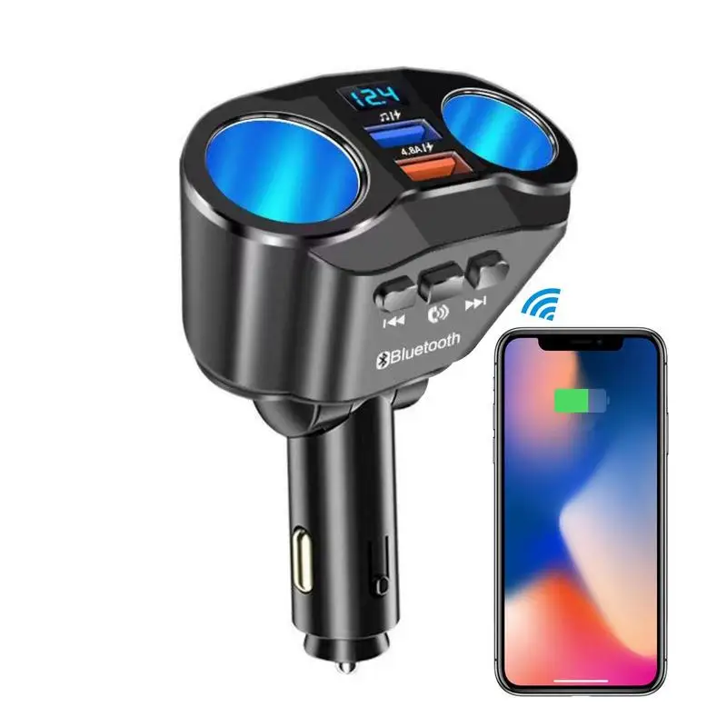 

Fm Transmitter 90 Rotatable Car Wireless Adapter Wireless FM Radio Adapter Music Player FM Transmitter Car Kit With Hands-Free
