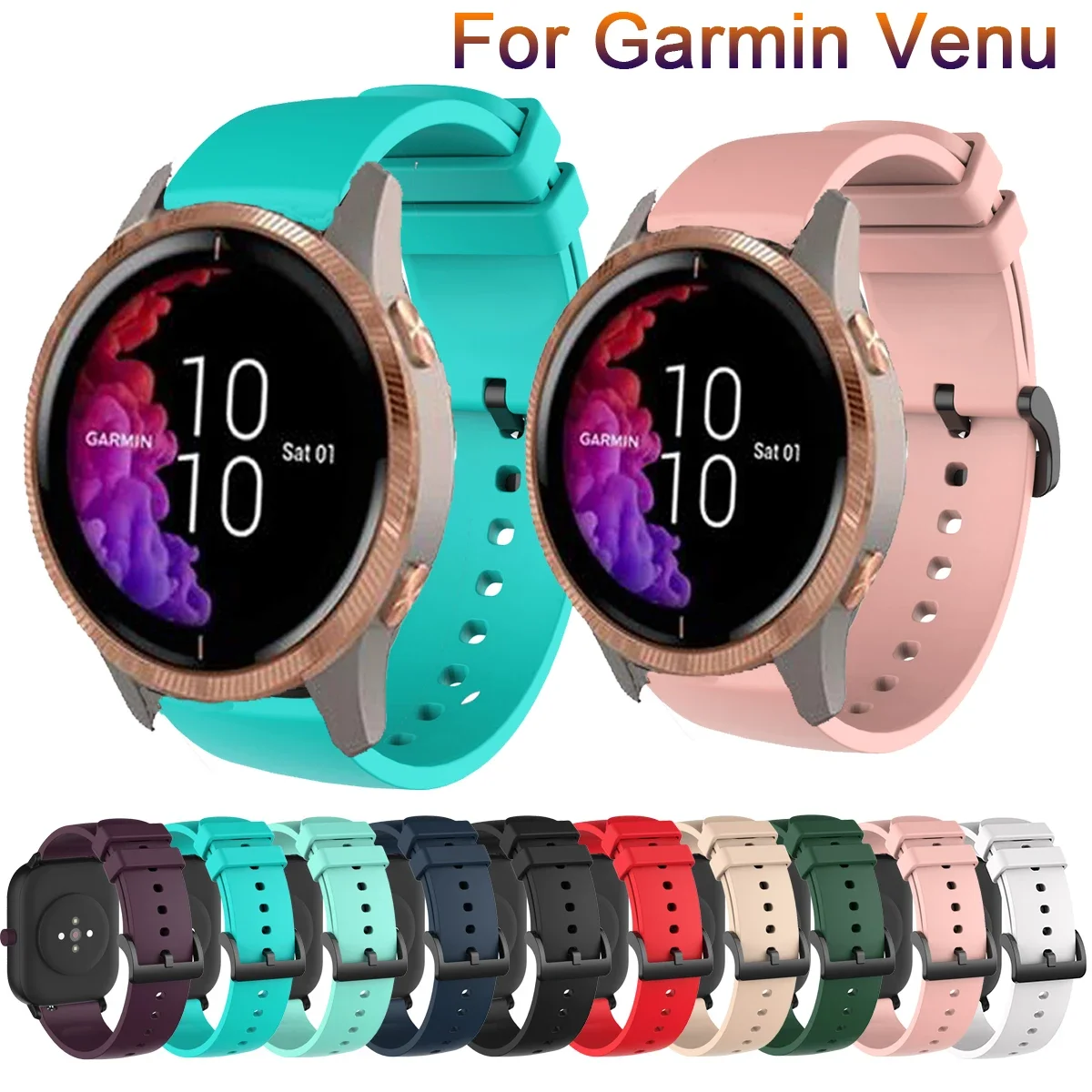 

20mm Band For Garmin Vivoactive 3 Venu Forerunner 245/245M/645 Smart Watch Bracelet Wrist Strap For Samsung Galaxy 3 41mm Correa