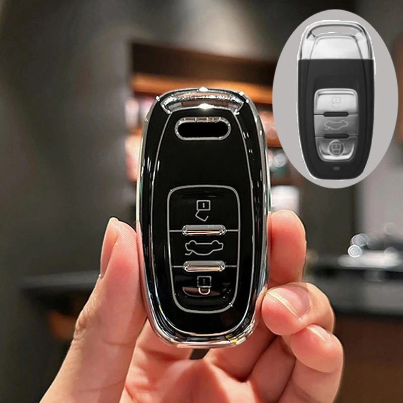 

Новинка ТПУ 6D покрытие Автомобильный Дистанционный смарт-ключ чехол для Audi A1 A3 A4 A5 A6 A7 A8 Quattro Q3 Q5 Q7 2009-2015 Аксессуары