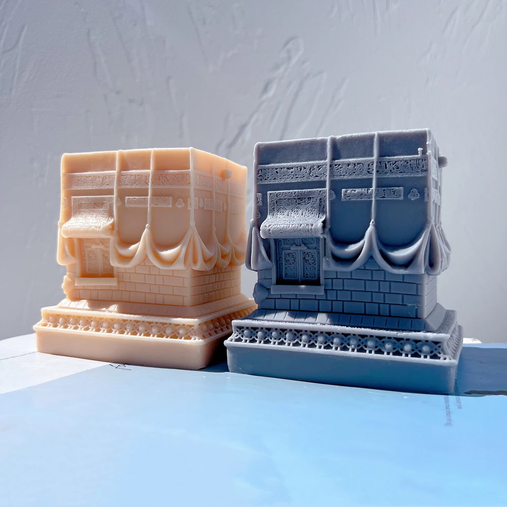 Фигурка Кааба силиконовая форма для свечей исламское украшение дома Рамадана