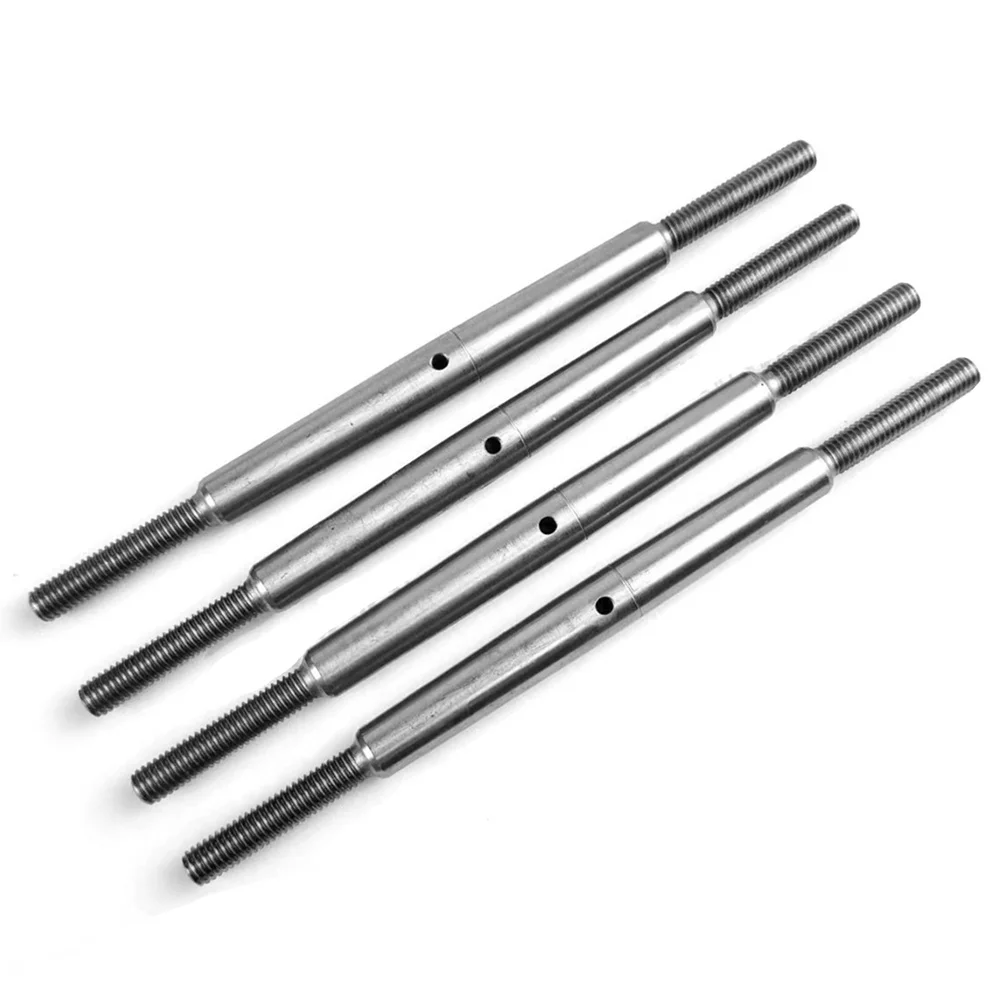 4 шт. регулируемая передняя рулевая тяга из нержавеющей стали и задняя верхняя