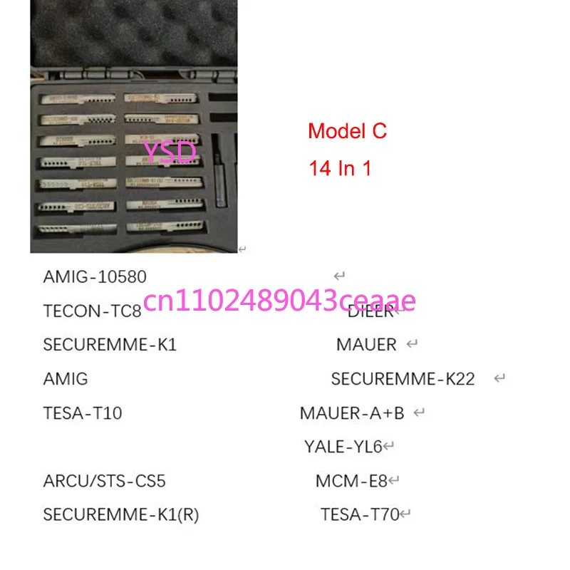 Фото Инструменты для вскрытия замков Euro TinFoil: AMIG-10580, AZBE-HS6, EZCURRA-DS10, MUL-T 7X7, SECUREMME-K1, SEIO-R7, FAC-2, TECON-TC8 №4