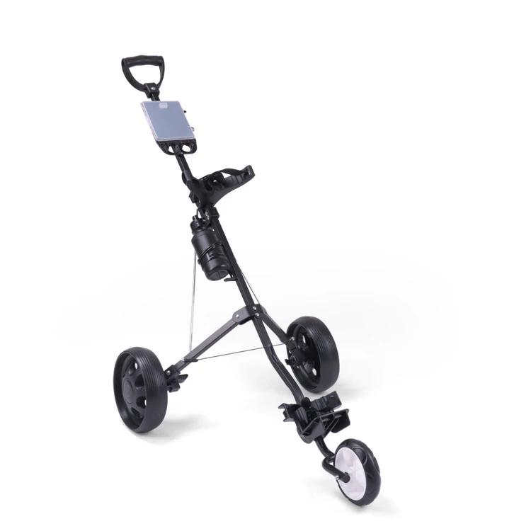 ESWING Factory for sale Golf  with kettle follow me portable moving Foldable 3 wheel golf trolley