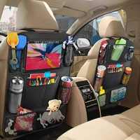 car backseat organizer with touch screen tablet holder auto storage pockets cover seat back protectors trunk bag net automobile