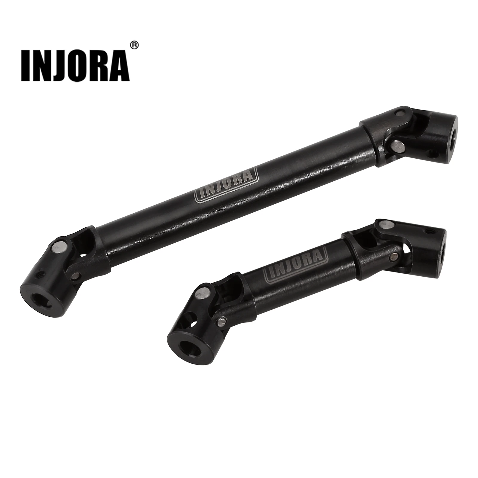 INJORA Steel Front Rear Drive Shaft Center Shaft for 1/24 RC Crawler Car Axial SCX24 Jeep Gladiator AXI00005 Upgrade Parts